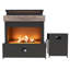 Outdoor 50000 BTU Propane Steel Fireplace