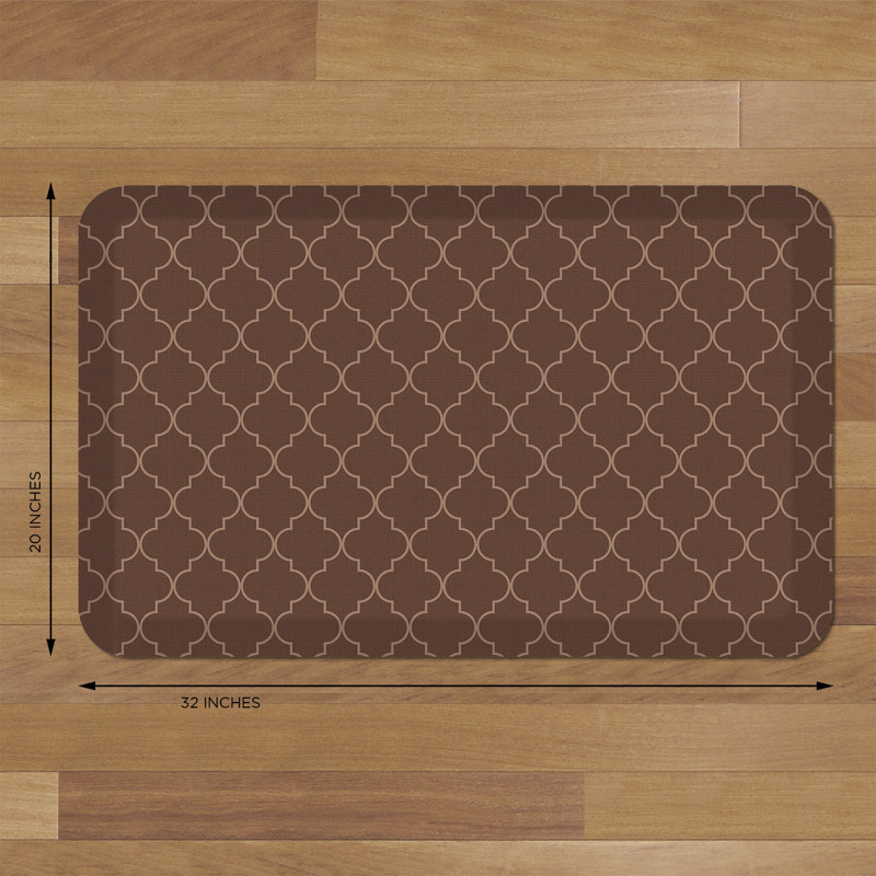 Tapis anti-fatigue, Rectangle 1 pi 8 po x 2 pi 8 po, Noyer