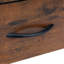 Table de bout, table d'intérieur, table de chevet, table de chevet avec tiroir et tablettes, ports et prises USB