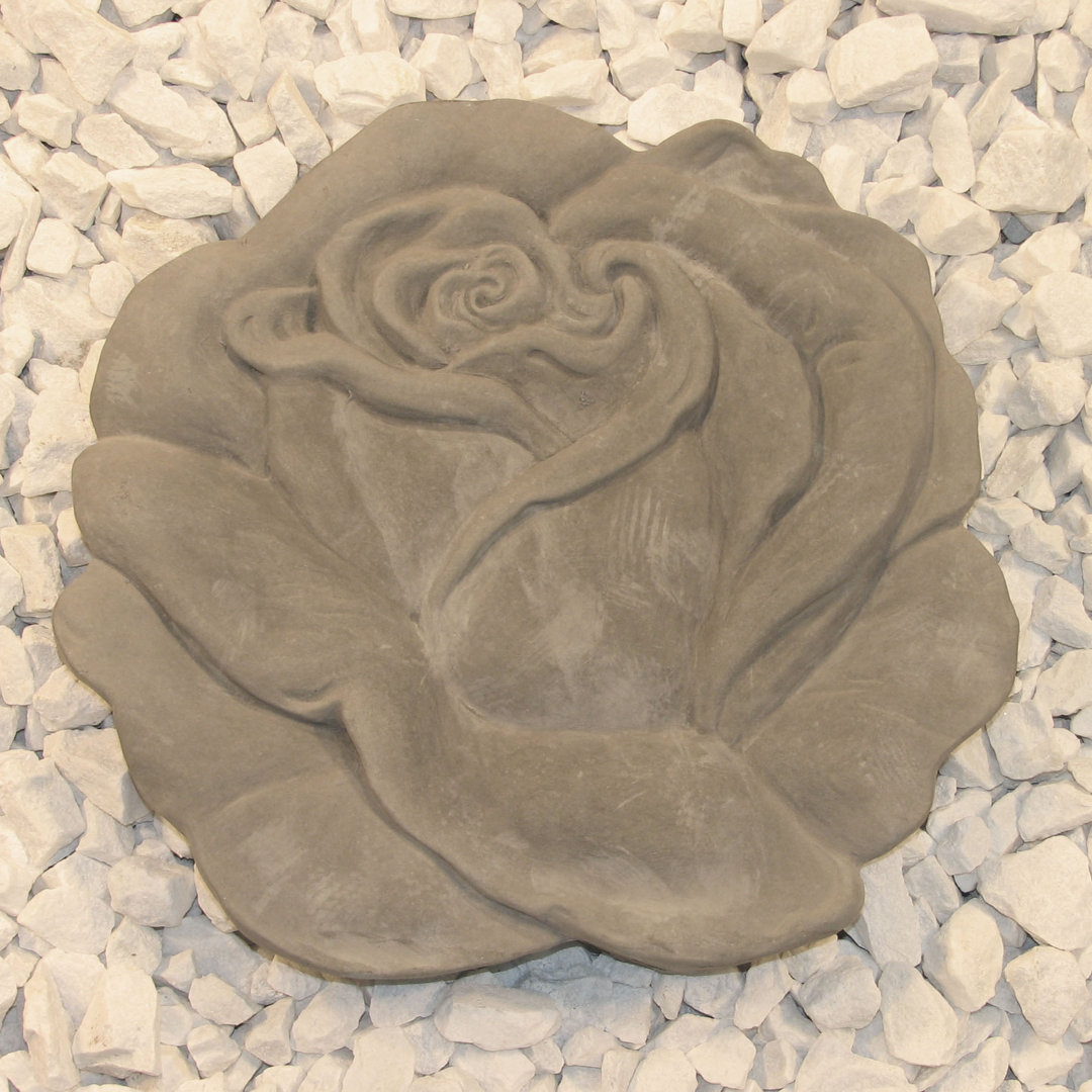 Rose Stepping Stone Nichols Bros. Stoneworks 