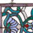 8.5"H Amalbena Rectangular Stained Glass Pub Window Panel