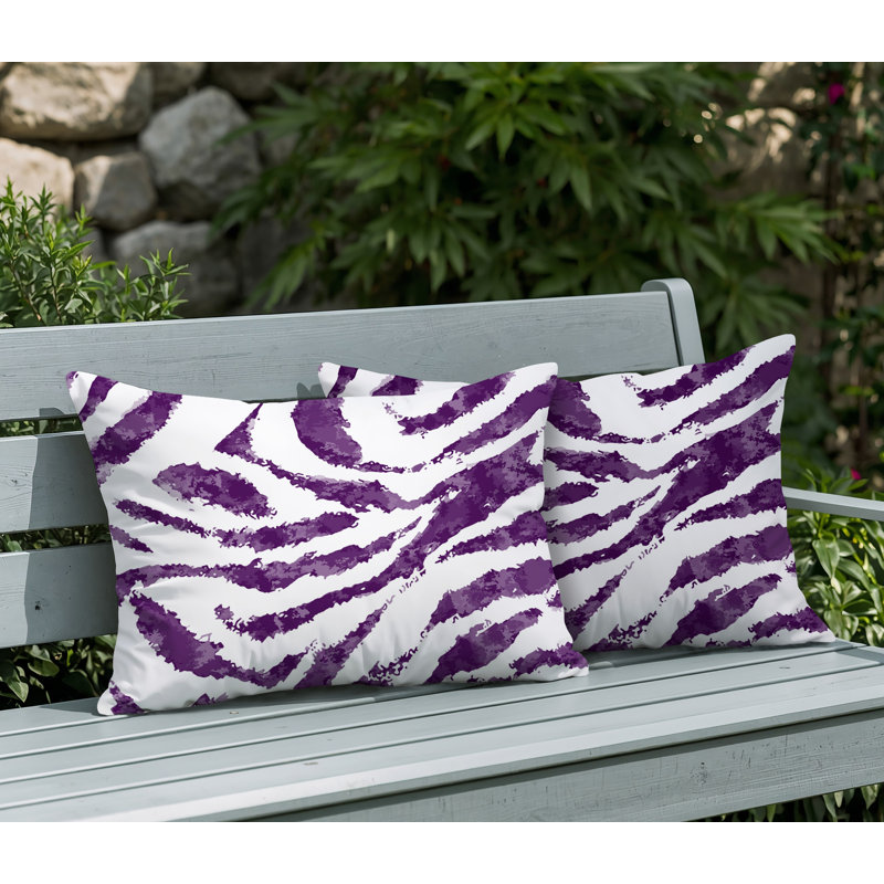 Oreiller réversible intérieur / extérieur Seppo, 25x18, Purple