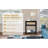Wood Nightstand Mid-Century Modern End Table with Storage Drawer Rattan Bedside Table