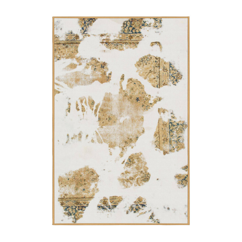 Abstract Indoor Rug, Rectangle 4' x 6'