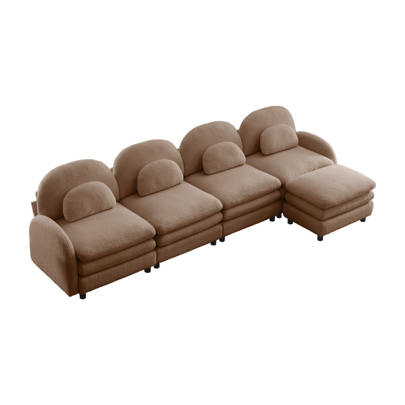 Canapé modulaire Teddy, Tanné