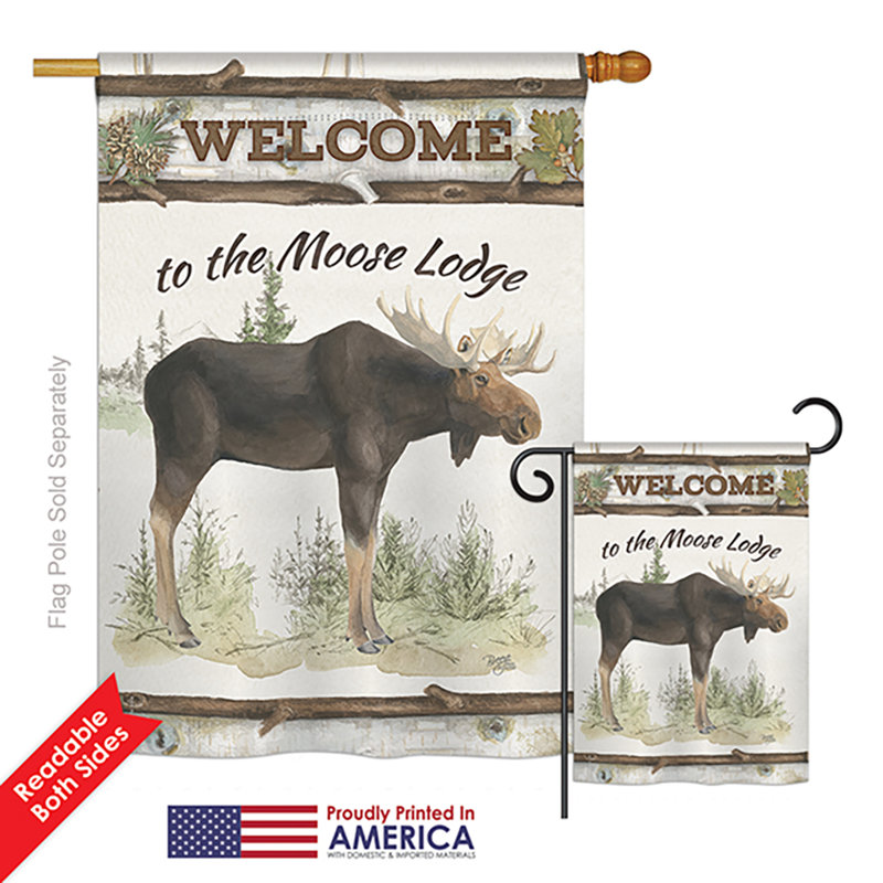Drapeau de jardin Belleose The Moose Lodge