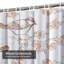 Rideau de douche imperméable à motif floral en cerisier oriental avec 12 crochets-126432189