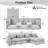 Wauseon 2-Piece 108.7" Upholstered L Shape Sofa with Convertible Chaise-1091701405