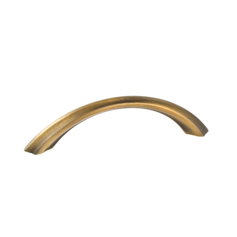 Forged 2 4 1/4" Center to Center Arch Pull, Antique Brass