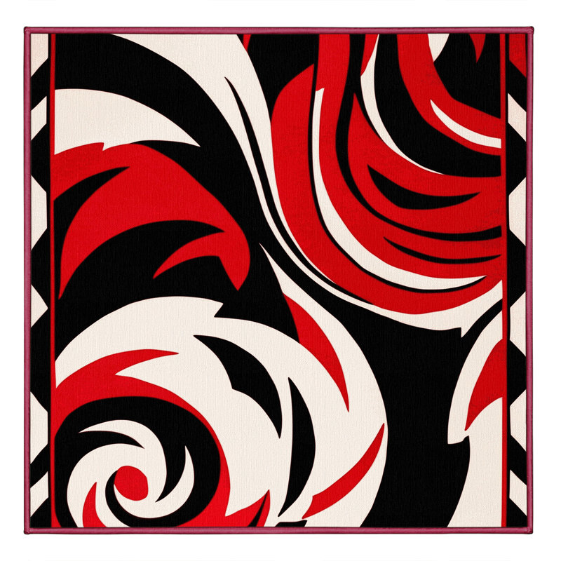Phantom Blaze Rug, Square 5'