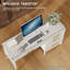 Bureau de direction 54 po à 4 tiroirs - Bureau en bois avec tiroirs à dossiers et rangement, bureau d'ordinateur moderne-1599927246