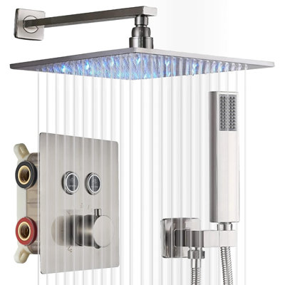 Thermostatic Complete Shower System with Rough in-Valve