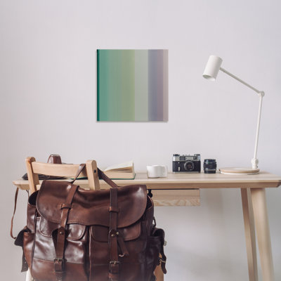 Art sur toile dégradé vert et mauve par Third & Wall Studios