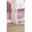 Unique Modern Bedroom Vanity Set W Stool Foldable Mirror Drawers White Color MDF Veneer 1Pc Vanity Furniture-1026205487