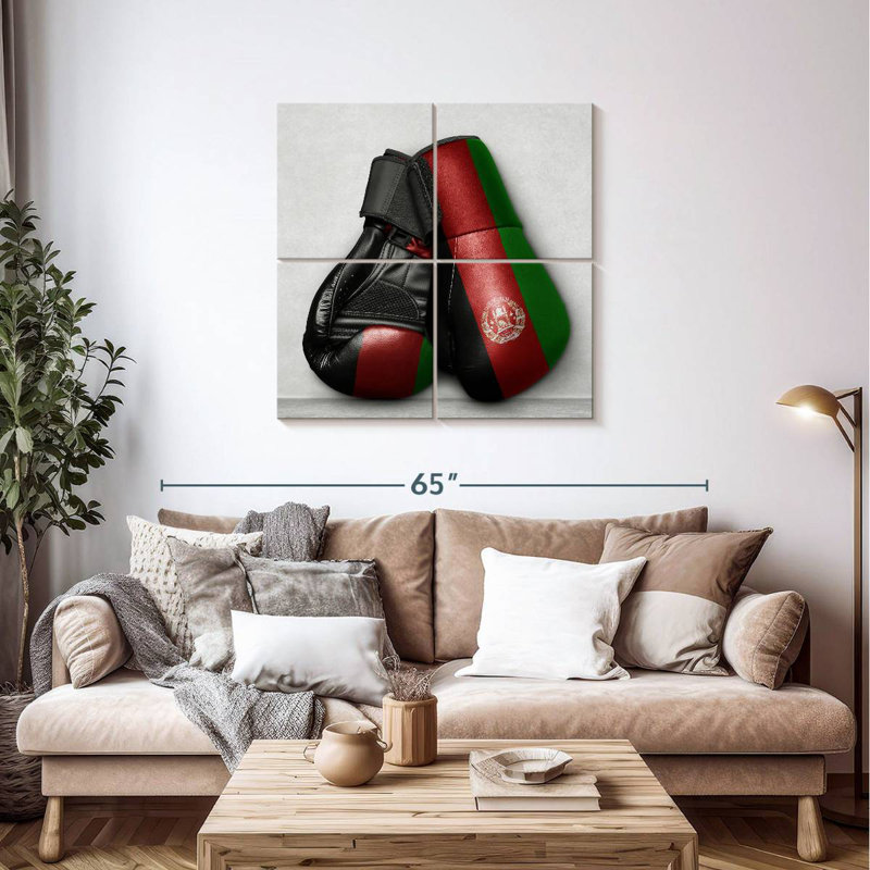 Sireci Afghan Boxing Gloves, 38" H x 38" W