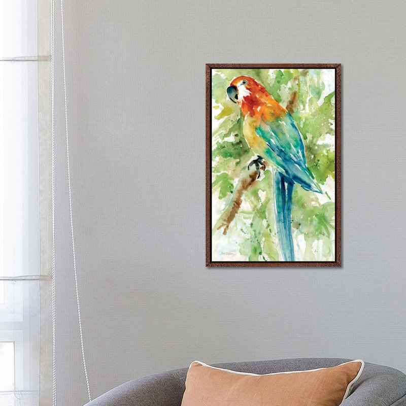 Island Beauty II by Carol Robinson - Wrapped Canvas Painting, 66.04 cm H x 45.72 cm W, Classic Brown Wood Framed Canvas