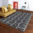 Faux Cowhide Digital Printed Patchwork The Missing Link Contemporary Indoor Area Rug Cotton Canvas Backing (4'' X 6'')-70063386