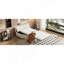 Lit simple escamotable avec repose-pieds et matelas, lit d'invité convertible, blanc