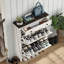 Armoire à chaussures 16 paires avec 2 tiroirs rabattables, armoire à chaussures Farmhouse-207210014