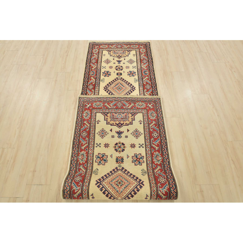 Tapis de couloir nouvel âge en laine 2 pi 8 po x 9 pi 7 po Murrie beige