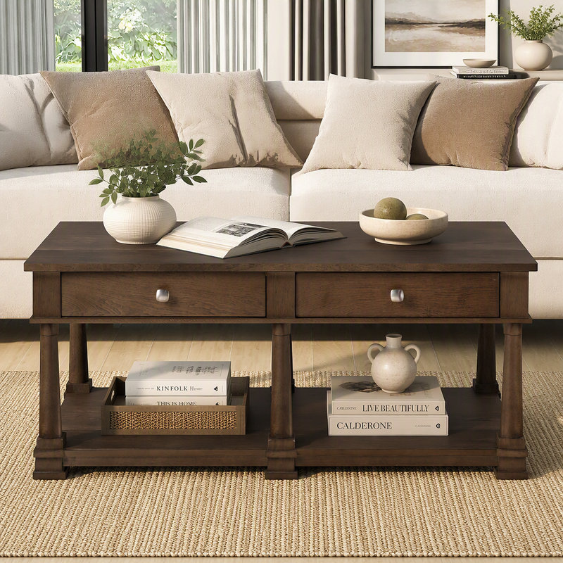 Table basse VIBE HAUS Farmhouse, Brown