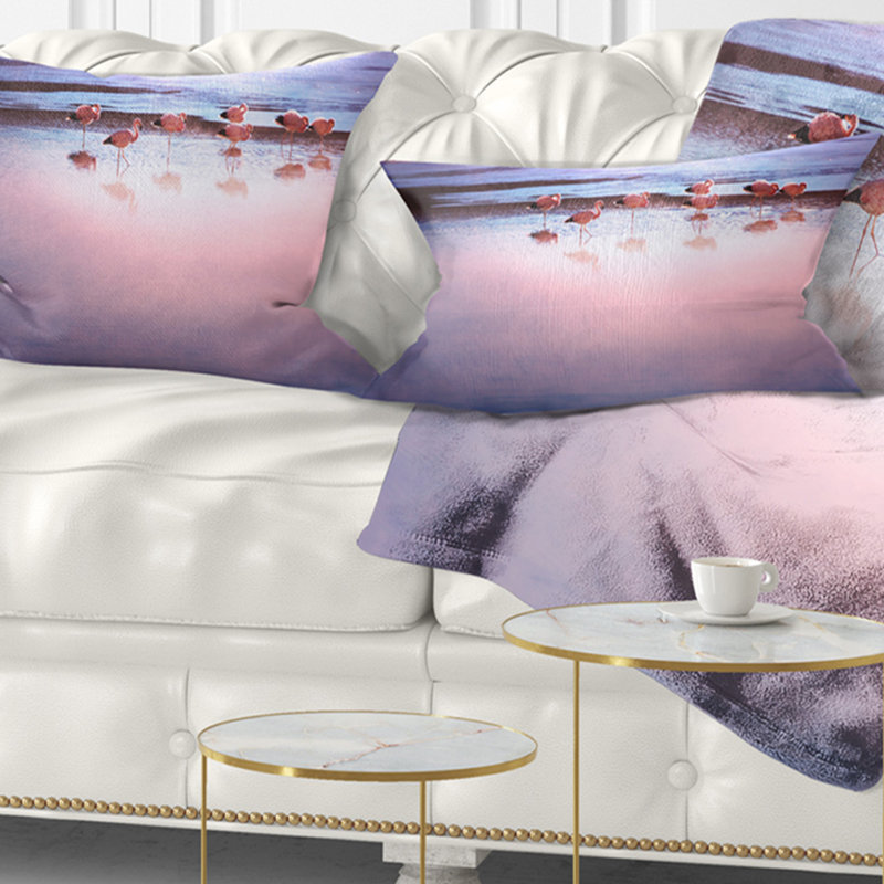 Coussin Flamingo, Rectangulaire, 12 po x 20 po