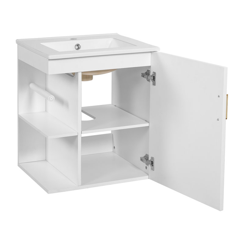 20'' Floating Bathroom Vanity With Ceramic Sink