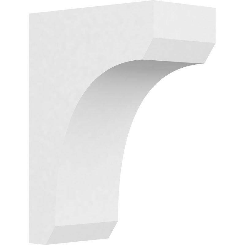 Corbeau standard en PVC de qualité architecturale standard, H 14 po x l 5 po x P 10 po