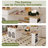 80-Inch Expandable Kitchen Island Dining Table Solid Wood Grain Countertop Power Outlet Mobile Storage Cart Cabinet -365527526