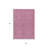 3' X 5' Blush And Ivory Geometric Washable Indoor Outdoor Area Rug