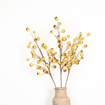 36 po automne artificiel rond rameau de baies brume long pliable fausses branches de fruits remplisseur de vase campagnard manteau de fête de l'Action de grâce décoration florale
