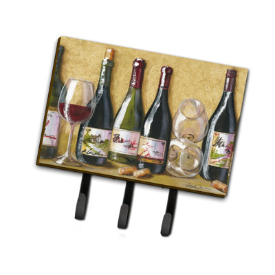 Metal Wall Organizer with Key Hooks
