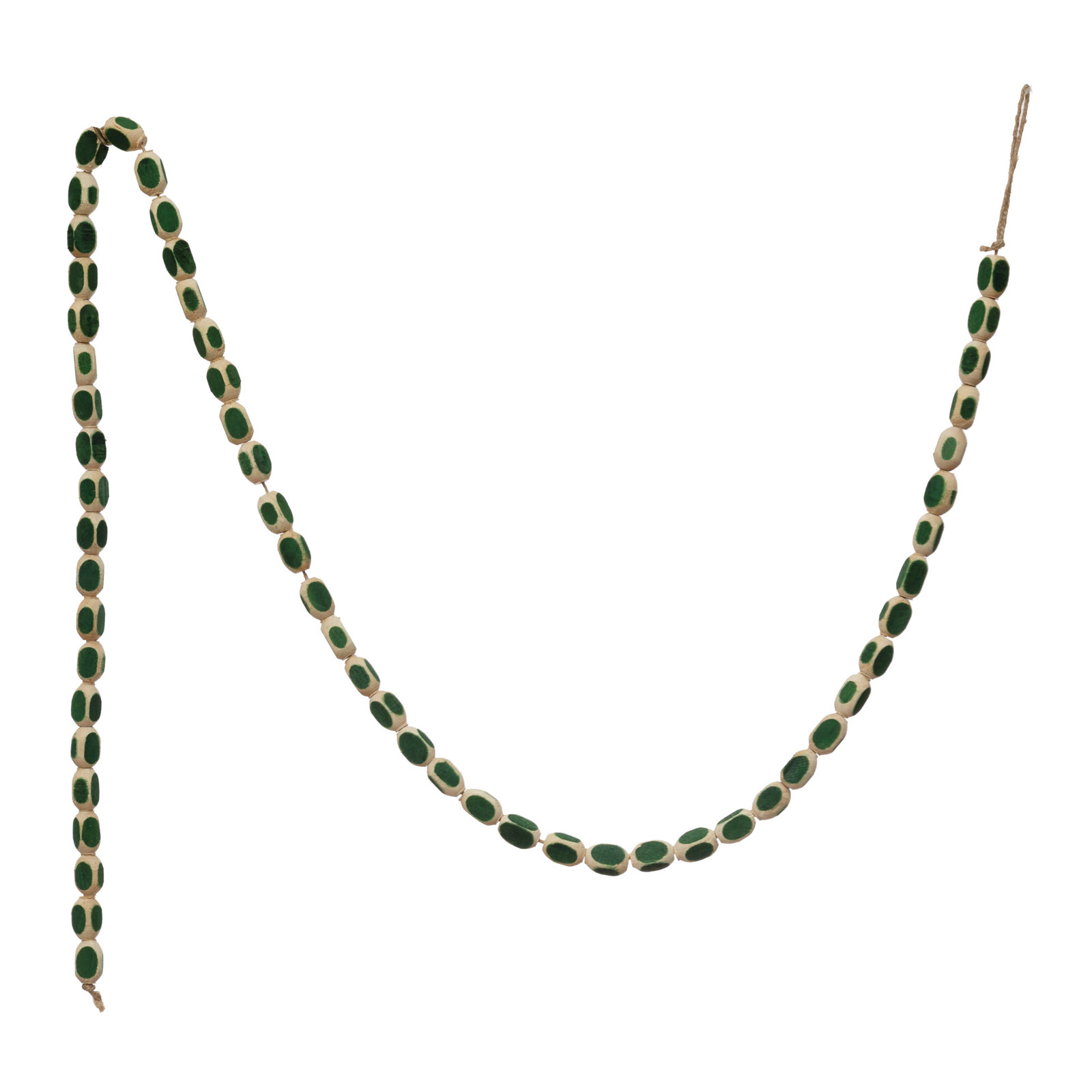 Berardo Bead Novelty Garland, Dark Green