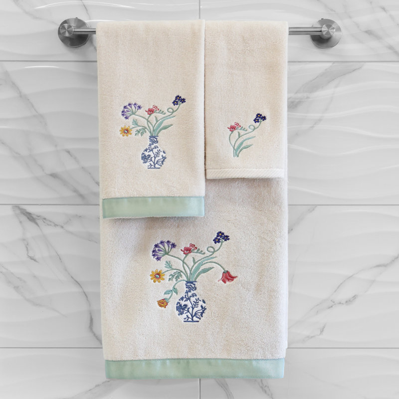 Turkish Cotton Fingertip Towel, Beige, Bath Towel-2Pack