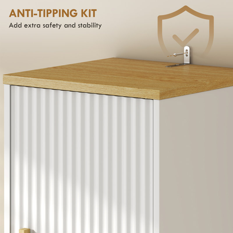 Armoire de salle de bain haute avec tiroir, blanc