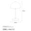 Lampe de table 19,69 po Bunice