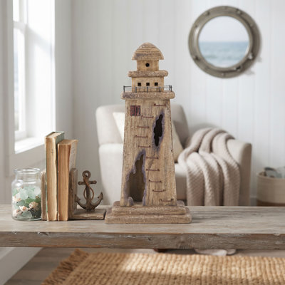 9x3.5x17.5" Lighthouse Decor