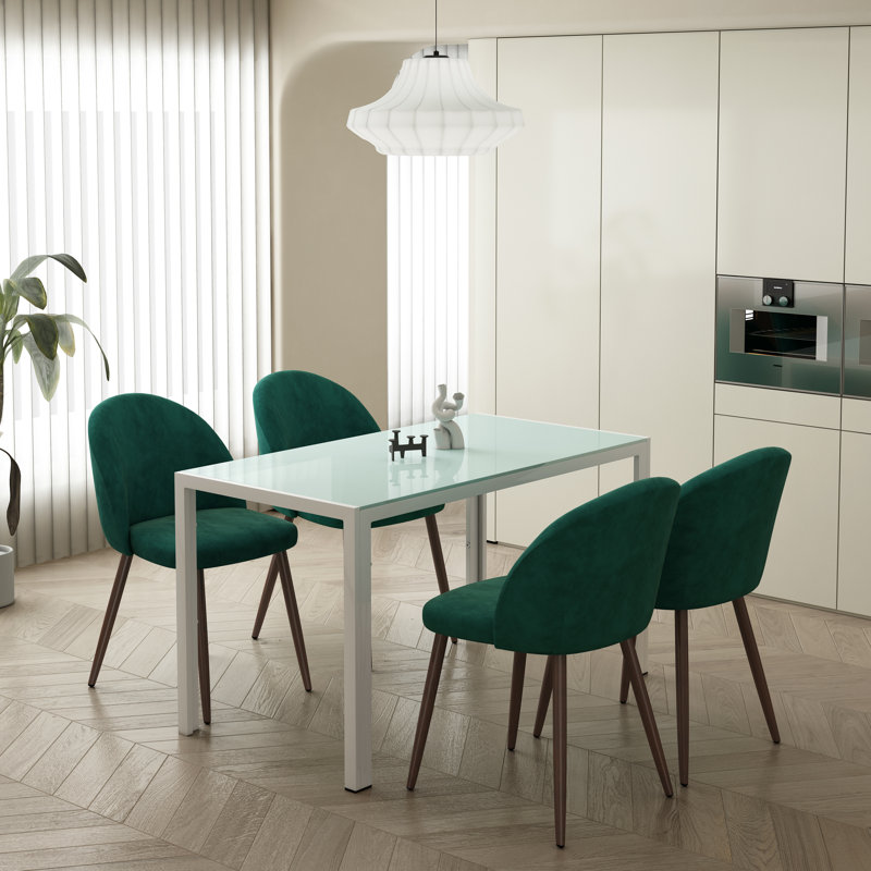 Ensemble repas pour 4 personnes Havener, Vert/blanc