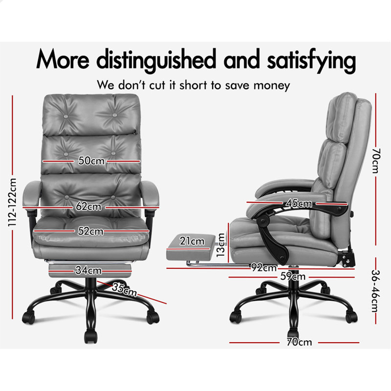 Bauerle Office Chair, Grey