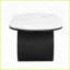 Table basse spacieuse ovale avec tiroir de rangement - Peu encombrante et facile à assembler pour le salon-1652042365