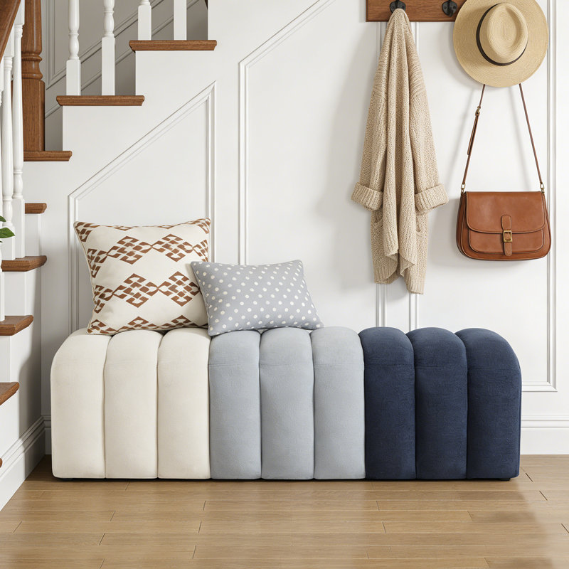 Banc en tissu 53,5 po, Marine