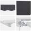 VidaXL Polyester Cover Retractable Patio Awning-125122235-125122247-125122263