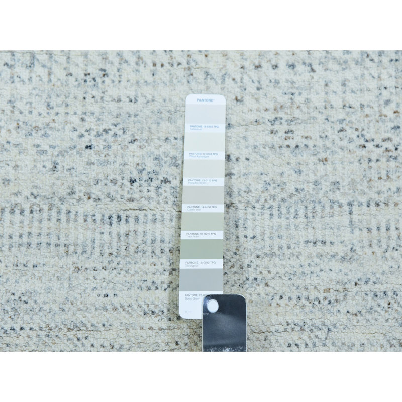 Tapis de couloir gris en laine noué à la main 2 pi 5 po x 15 pi 10 po Stonington 73476DCCB90548C1859D2742A5BFB8CD