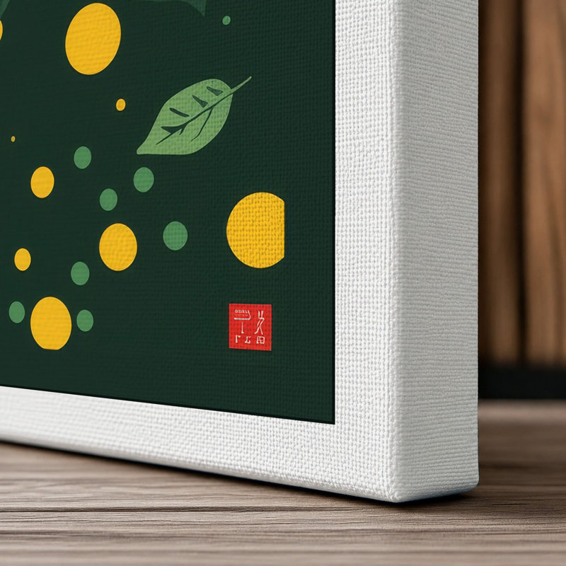 Lemons and Foliage Botanical - Wrapped Canvas, 36x24 - 91.4 x 61.0 cm, White Border