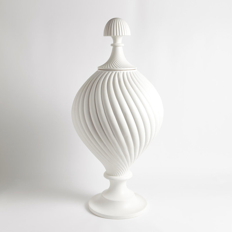 Handmade Ceramic Jar, Matte White