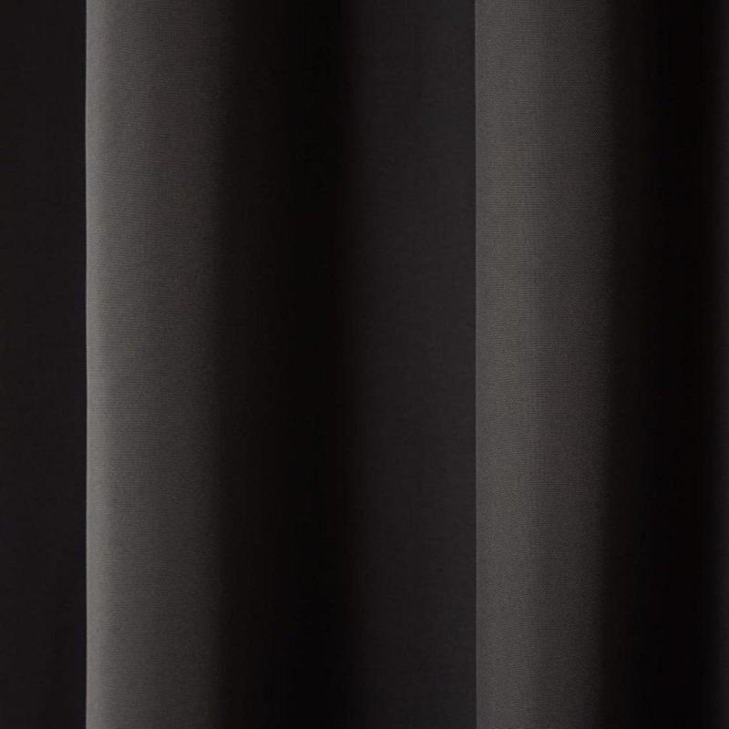 Les rideaux d'intérieur et d'extérieur Cabana, Noir, L 54 po x L 84 po