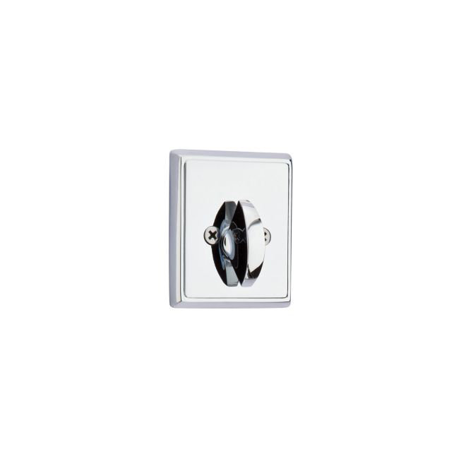 Serrure à pêne dormant rectangulaire simple face pour porte de 1-3 / 8 "à 2-3 / 8" avec verrou de rayon, finition laiton non laqué