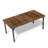 71" Modern Industrial Rectangle Dining Table with Sturdy Metal Legs-1752675737