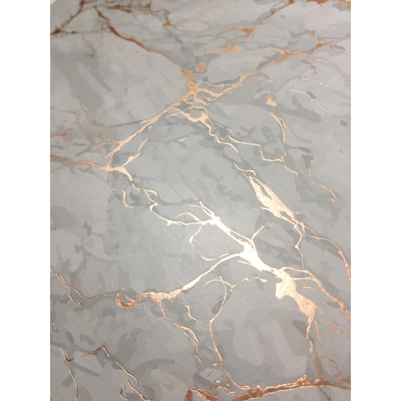Wolfhurst Placemats Dining Table Mat Table Decor Washable Non Slip Marble Rectangle 12 X 18, Rose Gold