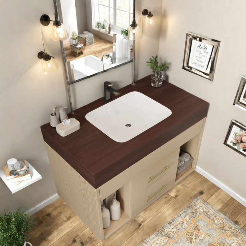 Modern Vanities(must Include Both Vanity Cabinet  And Sink) With Storage